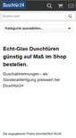 Mobile Screenshot of duschtuer24.de