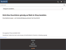 Tablet Screenshot of duschtuer24.de